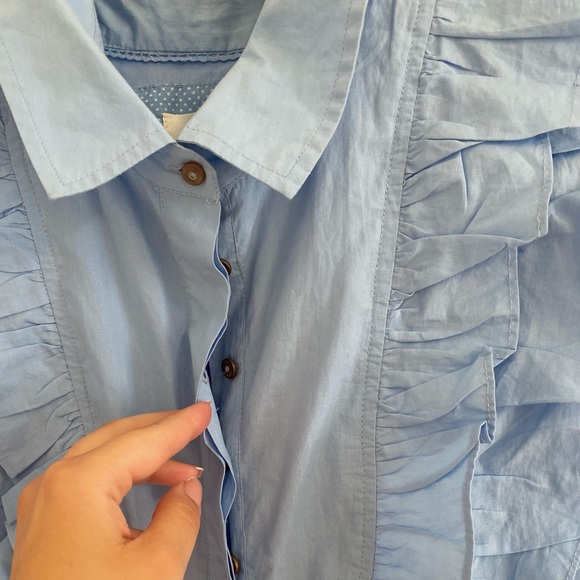 Maeve Ruffled Button-Front Mini Dress - Picture 12 of 12